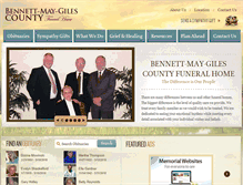 Tablet Screenshot of bennettmay.com